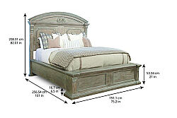 ARCH SALVAGE YATAK+2 KOM.256x191x208cm 233155-2802FB-HB-RS-233142-2802 - 10