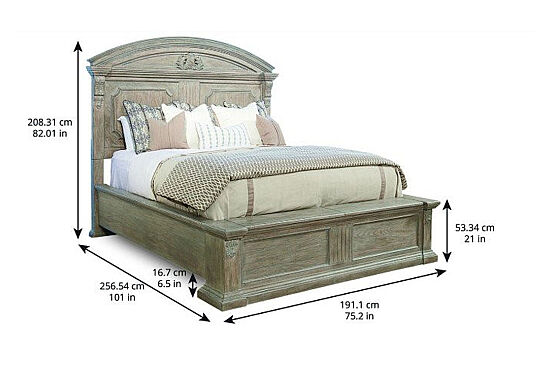 ARCH SALVAGE YATAK+2 KOM.256x191x208cm 233155-2802FB-HB-RS-233142-2802 - 10