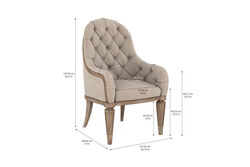 ARCHİTRAVE KAPİTONELİ KOLLU SANDALYE 69x68x108cm 277207-2608 - 7