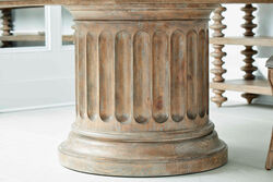 ARCHİTRAVE YUVARLAK YEMEK MASASI AÇILIR KAHVE 162x162(213)x76cm 277225-2608TP-BS - 7