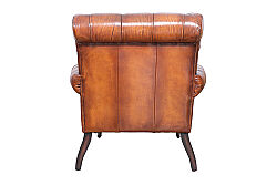 AUSTIN TEKLİ KOLTUK DERİ KAHVE 101x92x92cm C0201B-1D B102 - 8