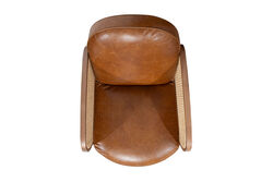 BAHIA KOLLU SANDALYE CAMEL 81x60x80cm C0545-1D B65 CUBA BROWN-W65 RATTAN-39 GOLD İRON - 4