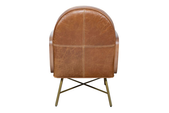 BAHIA KOLLU SANDALYE CAMEL 81x60x80cm C0545-1D B65 CUBA BROWN-W65 RATTAN-39 GOLD İRON - 5