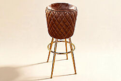 BAR SANDALYESİ KAHVE 46x46x73cm C0309C-01-1D VİNTAGE CİGAR 11 - KERVAN
