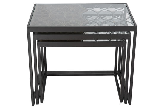 BARESSA-2 UCLU ZİGON ANTIK SEHPA KAHVERENGI 57,5x38,5x50cm - 4