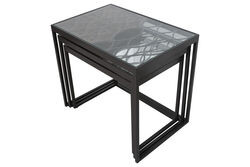 BARESSA-2 UCLU ZİGON ANTIK SEHPA KAHVERENGI 57,5x38,5x50cm - 5