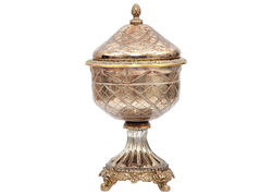 BCC1-14757 DEKORATIF KAPAKLI SEKERLIK 15x17x30cm - KERVAN