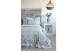 BELİNZA NEVRESİM TAKIMI 160X220 TK 4 PRC GRİ - KERVAN