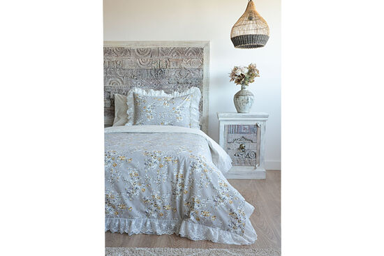 BELİNZA NEVRESİM TAKIMI 160X220 TK 4 PRC GRİ - 1