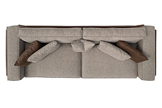BELT DÖRTLÜ KOLTUK KAHVE-BEJ 90x270x80cm - 4
