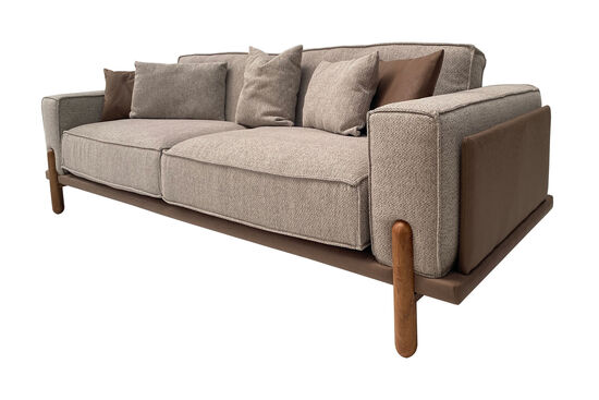BELT DÖRTLÜ KOLTUK KAHVE-BEJ 90x270x80cm - 6