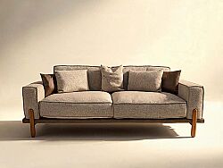 BELT DÖRTLÜ KOLTUK KAHVE-BEJ 90x270x80cm - KERVAN