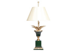 BH-28 YAPRAKLI MASA LAMBASI YESIL-GOLD 40x80cm - 3
