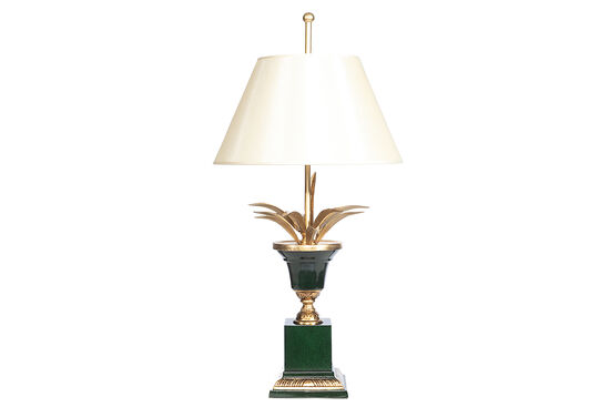 BH-28 YAPRAKLI MASA LAMBASI YESIL-GOLD 40x80cm - 3