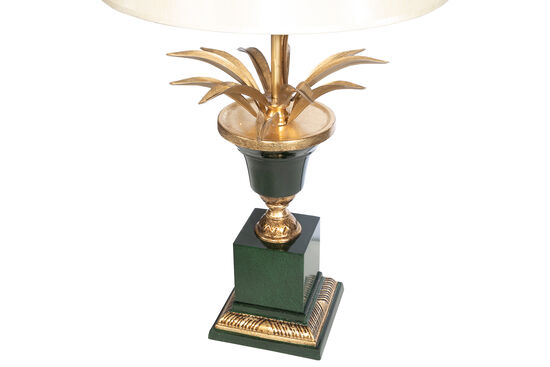 BH-28 YAPRAKLI MASA LAMBASI YESIL-GOLD 40x80cm - 4