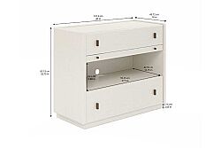 BLANC KOMODİN KREM 46x102x83cm 289158-1017 - 7