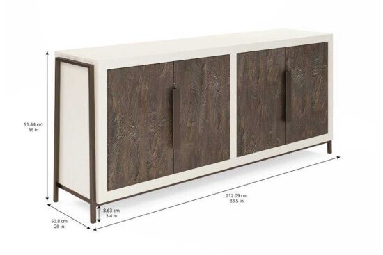 BLANC KONSOL 4 KAPAK KREM 51x212x91cm 289252-1040 - 6