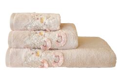 BOMONTİ HAVLU 30X50 KUŞ NAKIŞLI TAŞ - 5