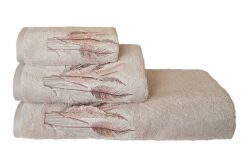 BOMONTİ HAVLU 50X90 TÜY NAKIŞLI TAŞ - 5