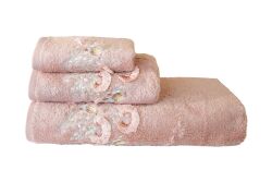 BOMONTİ HAVLU 90X150 KUŞ NAKIŞLI KREMİT - 6