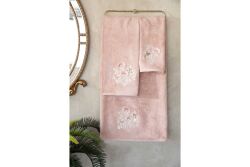 BOMONTİ HAVLU 90X150 KUŞ NAKIŞLI KREMİT - 8