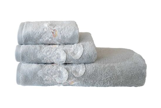 BOMONTİ HAVLU 90X150 KUŞ NAKIŞLI YEŞİL - 4