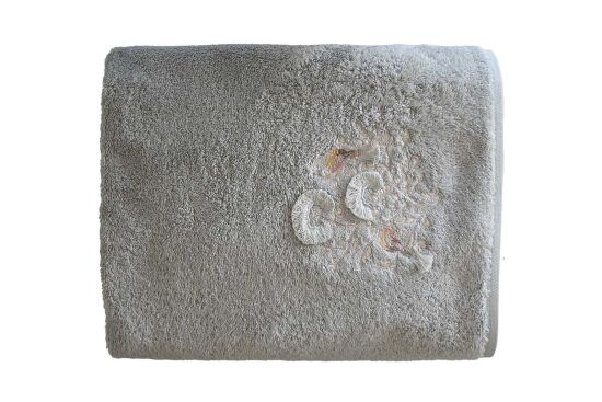 BOMONTİ HAVLU 90X150 KUŞ NAKIŞLI YEŞİL - 2
