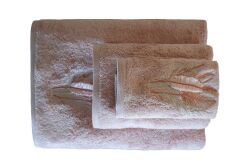 BOMONTİ HAVLU 90X150 TÜY NAKIŞLI KREMİT - 4