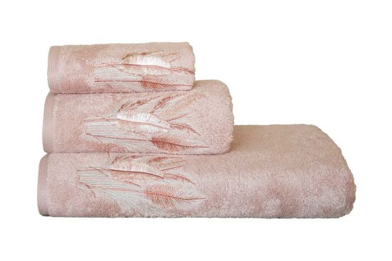 BOMONTİ HAVLU 90X150 TÜY NAKIŞLI KREMİT - 5