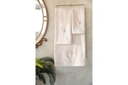 BOMONTİ HAVLU 90X150 TÜY NAKIŞLI TAŞ - 6