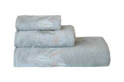 BOMONTİ HAVLU 90X150 TÜY NAKIŞLI YEŞİL - 4