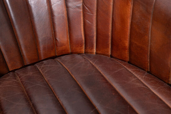 BRUCE BERJER DERİ KAHVE 82x81x76cm C0283-1D B218 NEWARK DARK BROWN - 7
