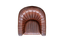 BRUCE BERJER DERİ KAHVE 82x81x76cm C0283-1D B218 NEWARK DARK BROWN - 6