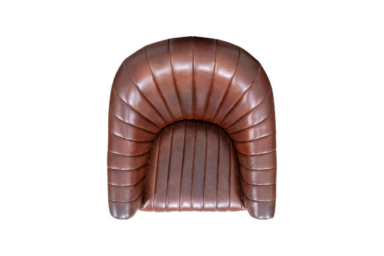 BRUCE BERJER DERİ KAHVE 82x81x76cm C0283-1D B218 NEWARK DARK BROWN - 6