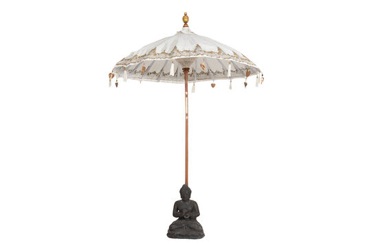 BUDA HEYKEL SEMSIYE AYAGI 45x35x60cm - 3