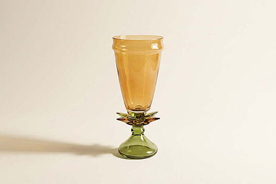 BÜYÜK VAZO AMBER-YEŞİL 16x36.5 cm - 1