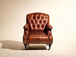 C0202-1D DIRAND DERI BERJER KAHVE 77x90x89cm - KERVAN