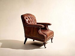 C0202-1D DIRAND DERI BERJER KAHVE 77x90x89cm - 2
