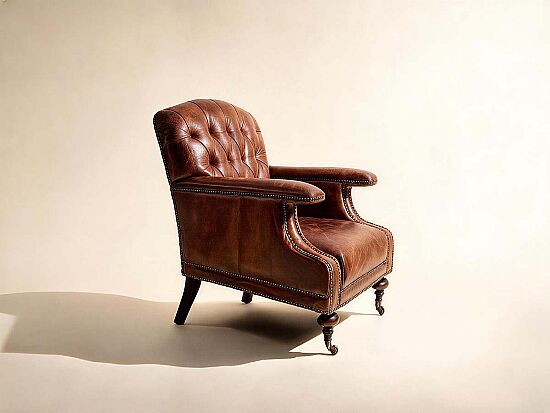 C0202-1D DIRAND DERI BERJER KAHVE 77x90x89cm - 2