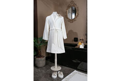 CALBİNA BORNOZ KREM L/XL BEDEN - 3