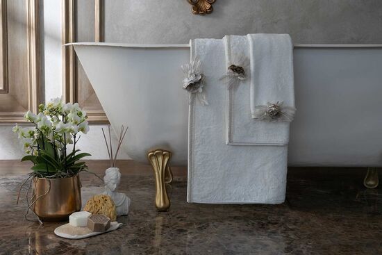 CALBİNA HAVLU KREM 50x90cm - 3