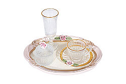 CARİNA TEPSİLİ SET 21x29 cm PEMBE - 2