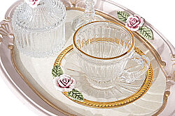 CARİNA TEPSİLİ SET 21x29 cm PEMBE - 3