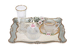 CARİNA TEPSİLİ SET 25x31 cm YEŞİL - 2