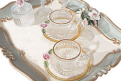 CARİNA TEPSİLİ SET 33x42 cm YEŞİL - 3