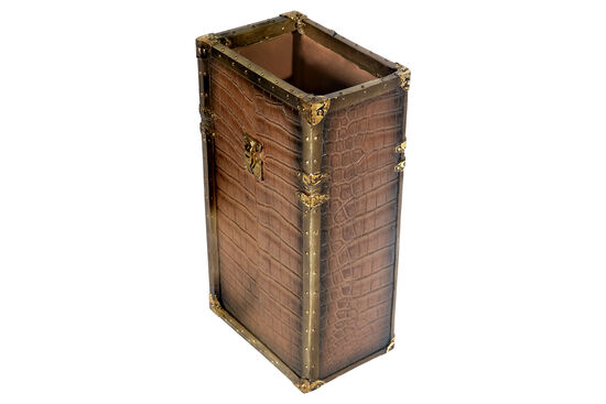 CF1170067-L61 CROCO VAZO KAHVERENGI 15x10x28cm - 2