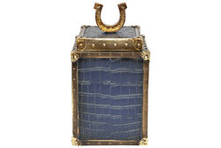 CF1170070-L75 CROCO DEKORATIF KUTU LACIVERT 14x14x25.5cm - 3