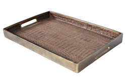 CF1170101-L61 CROCO TEPSI KAHVERENGI 51x33x4.5cm - 2
