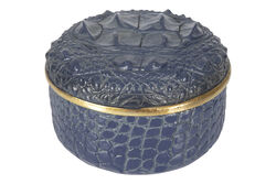 CF1170171-L75 CROCO DEKORATIF KUTU LACIVERT 14x14x9cm - 3