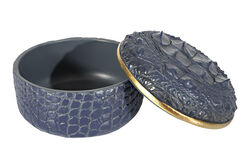 CF1170171-L75 CROCO DEKORATIF KUTU LACIVERT 14x14x9cm - 2